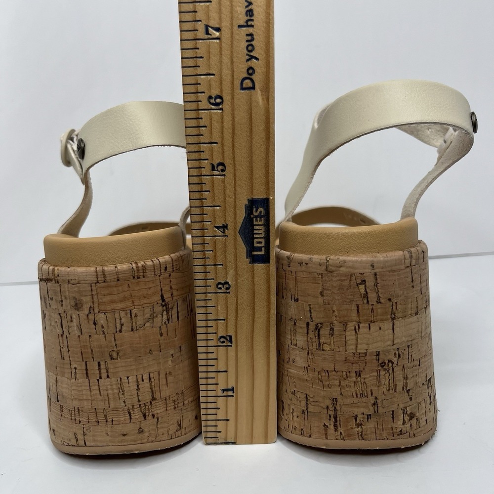 Reef Sunset Sayulita Chunky Platform Sandals Cream Women's 8.5 Beach - Picture 6 of 11